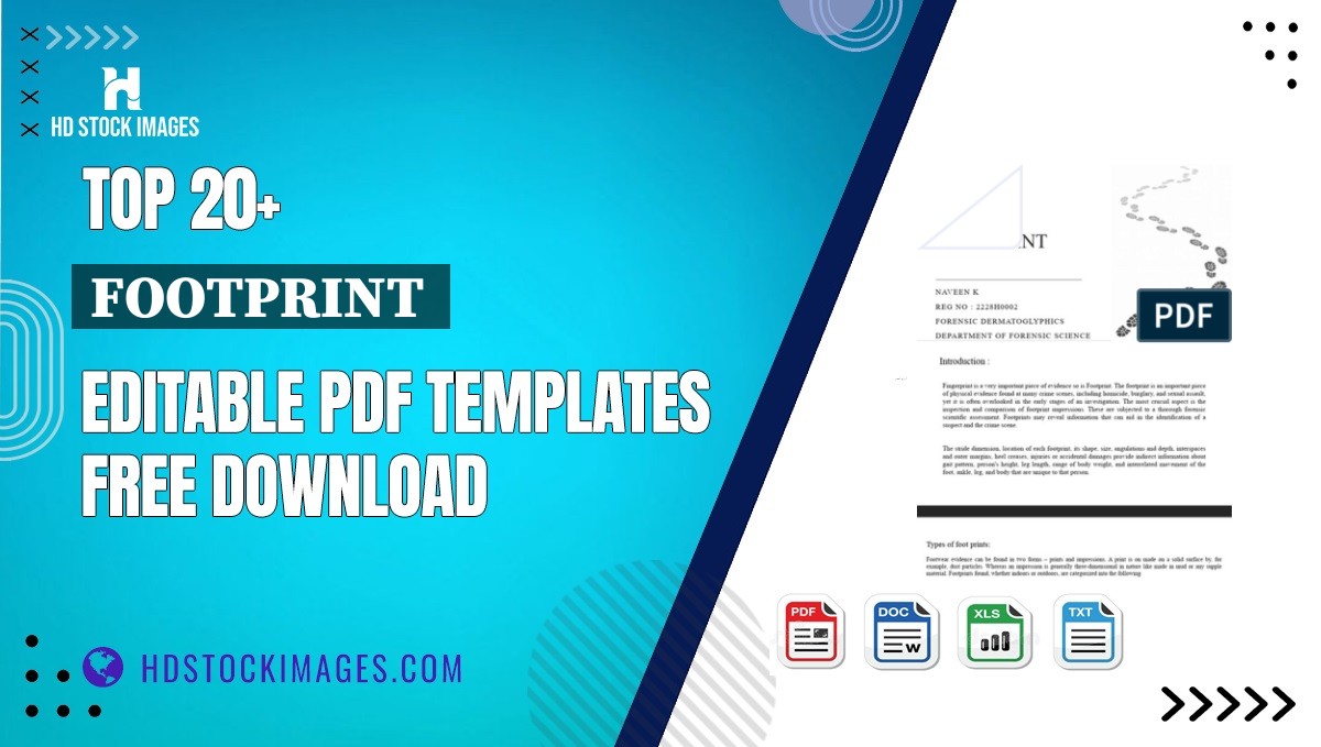 Top 20+ Footprint  Editable PDF Templates Free Download