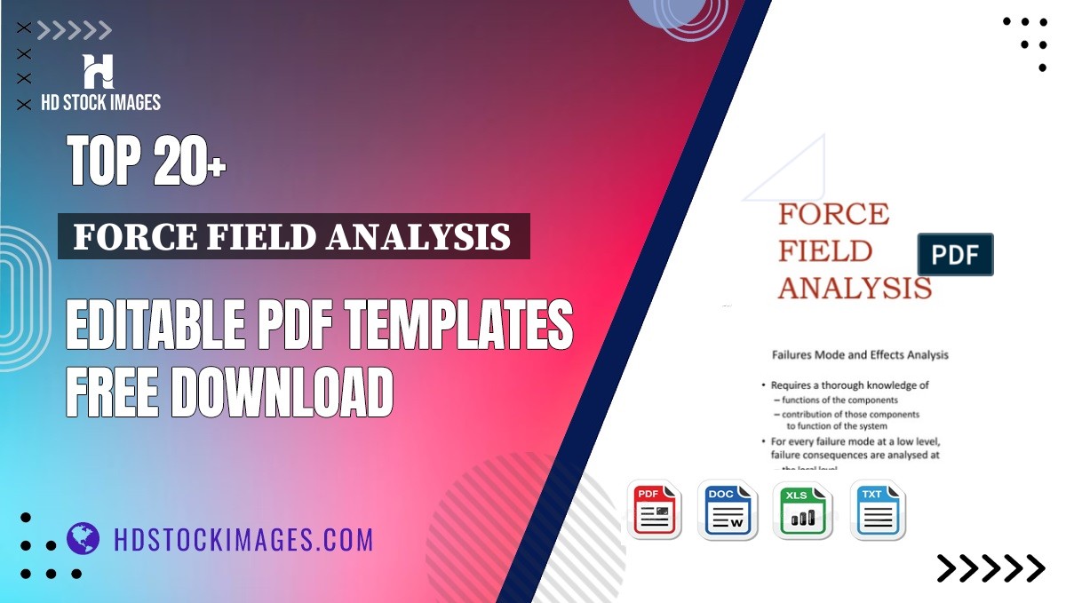 Top 20+ Force Field Analysis  Editable PDF Templates Free Download