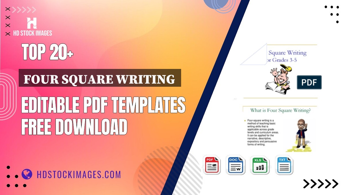 Top 20+ Four Square Writing  Editable PDF Templates Free Download