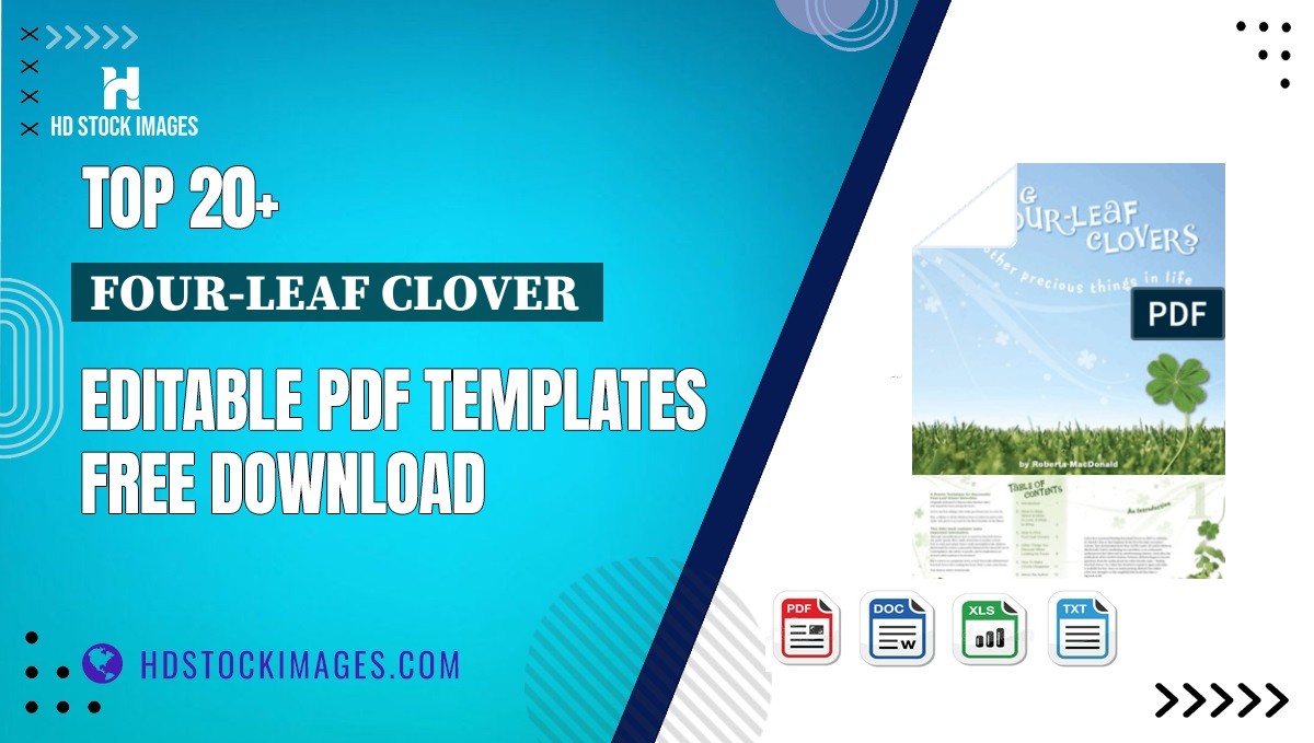 Top 20+ Four-leaf Clover  Editable PDF Templates Free Download