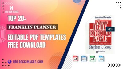 Top 20+ Franklin Planner  Editable PDF Templates Free Download