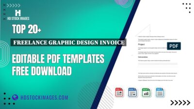 Top 20+ Freelance Graphic Design Invoice Editable PDF Templates Free Download