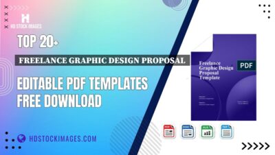 Top 20+ Freelance Graphic Design Proposal  Editable PDF Templates Free Download