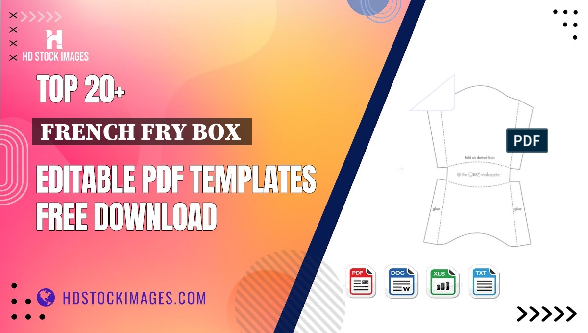 Top 20+ French Fry Box  Editable PDF Templates Free Download