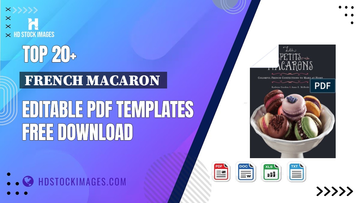 Top 20+ French Macaron  Editable PDF Templates Free Download