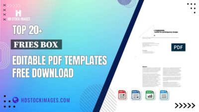 Top 20+ Fries Box  Editable PDF Templates Free Download