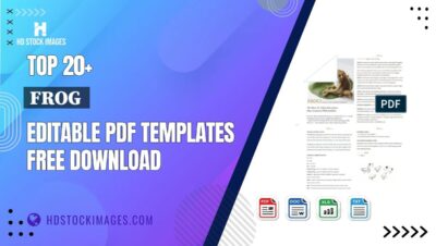 Top 20+ Frog Editable PDF Templates Free Download