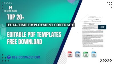 Top 20+ Full-time Employment Contract Editable PDF Templates Free Download