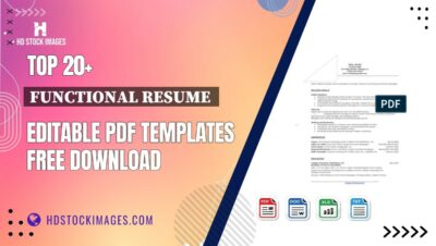 Top 20+ Functional Resume  Editable PDF Templates Free Download