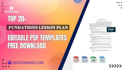 Top 20+ Fundations Lesson Plan Editable PDF Templates Free Download