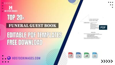 Top 20+  Funeral Guest Book  Editable PDF Templates Free Download