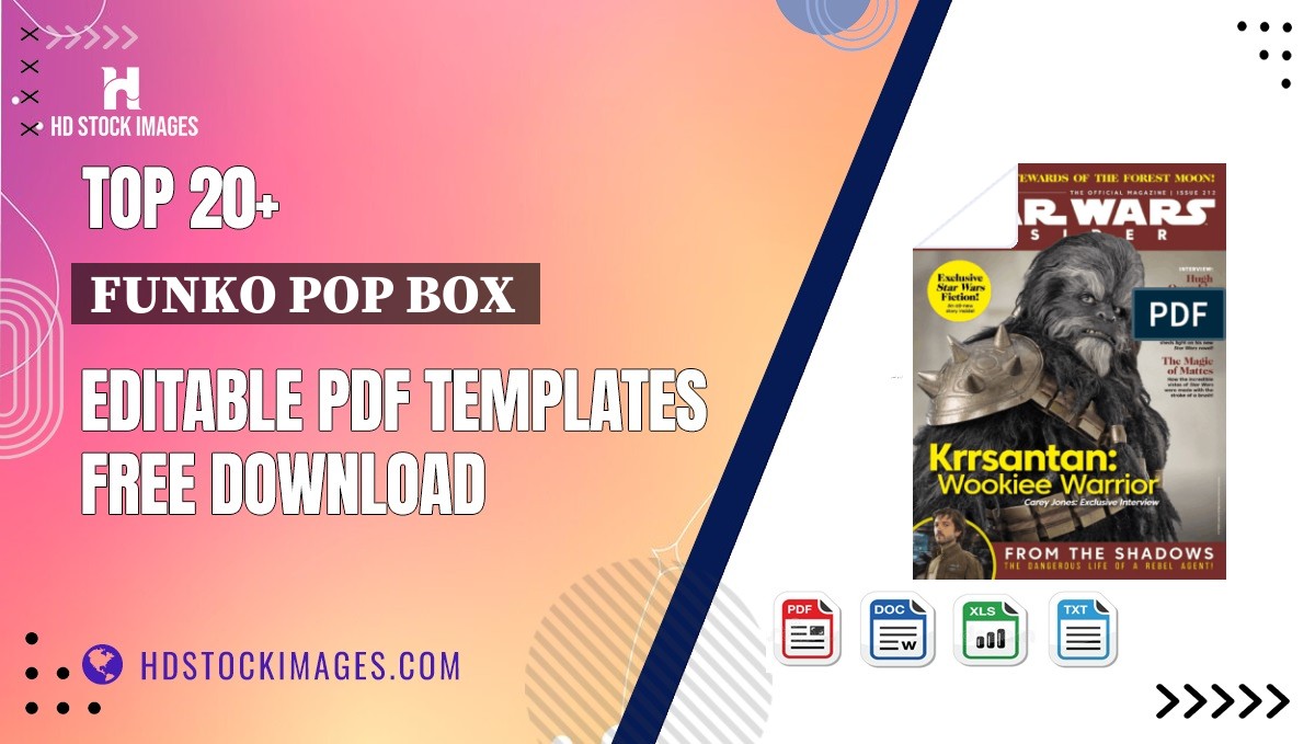 Top 20+ Funko Pop Box  Editable PDF Templates Free Download