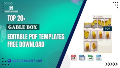 Top 20+ Gable Box  Editable PDF Templates Free Download