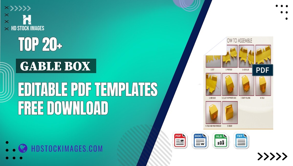 Top 20+ Gable Box  Editable PDF Templates Free Download