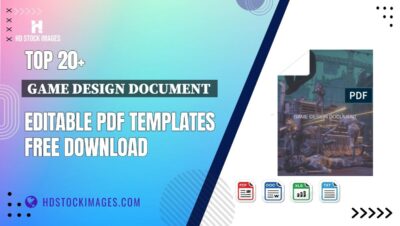 Top 20+ Game Design Document  Editable PDF Templates Free Download