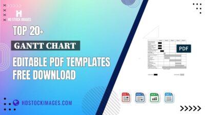 Top 20+ Gantt Chart Editable PDF Templates Free Download