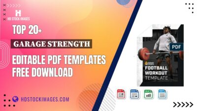 Top 20+ Garage Strength Editable PDF Templates Free Download