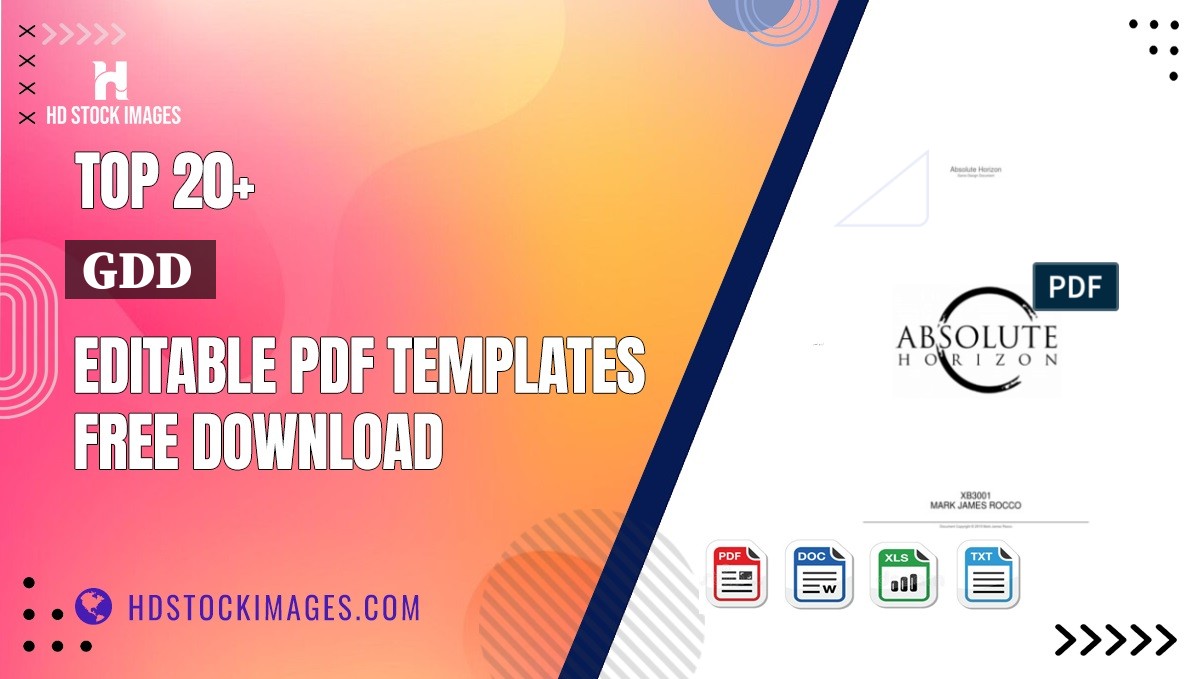 Top 20+ Gdd  Editable PDF Templates Free Download