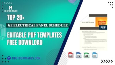 Top 20+ Ge Electrical Panel Schedule  Editable PDF Templates Free Download