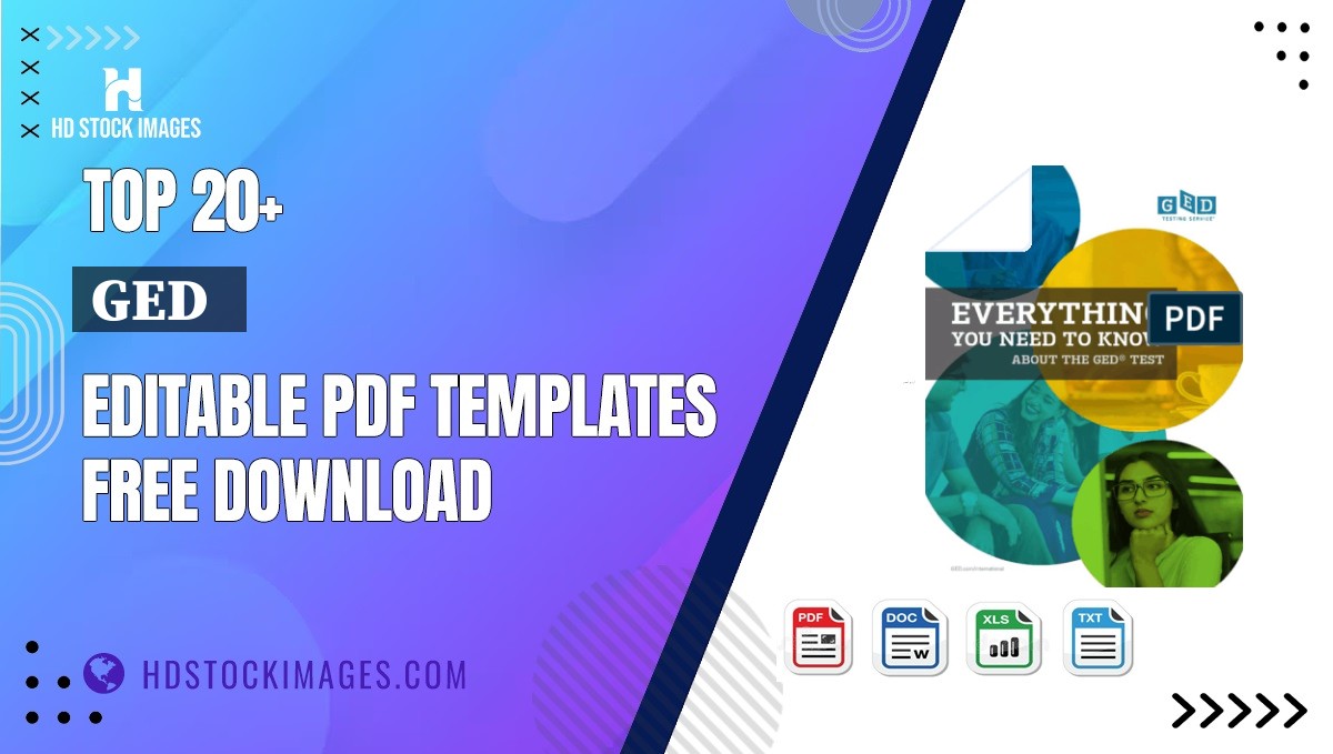 Top 20+ Ged   Editable PDF Templates Free Download