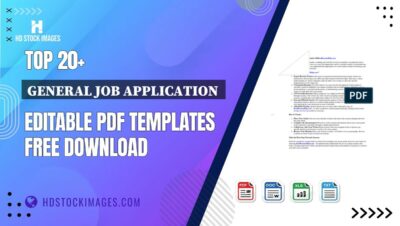 Top 20+ General Job Application  Editable PDF Templates Free Download