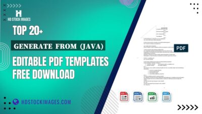 Top 20+ Generate  From  (java) Editable PDF Templates Free Download