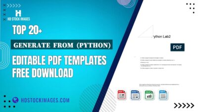 Top 20+ Generate  From  (python) Editable PDF Templates Free Download