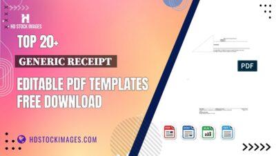 Top 20+ Generic Receipt Editable PDF Templates Free Download