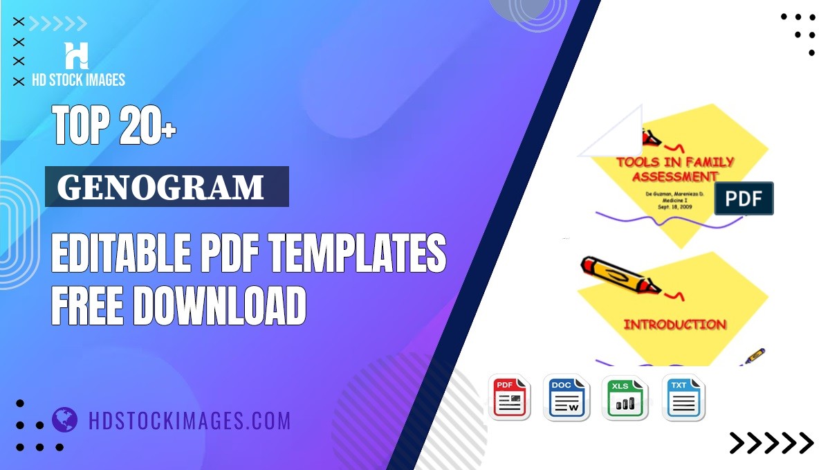 Top 20+ Genogram   Editable PDF Templates Free Download