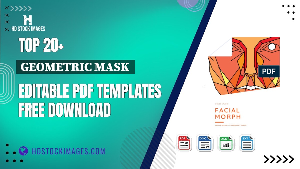 Top 20+ Geometric Mask  Editable PDF Templates Free Download