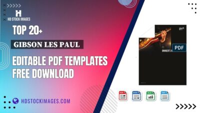 Top 20+ Gibson Les Paul  Editable PDF Templates Free Download