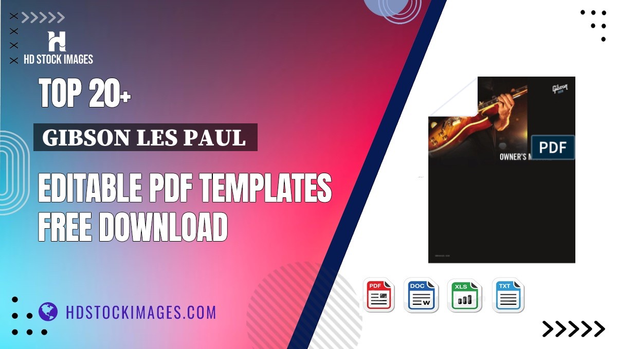 Top 20+ Gibson Les Paul  Editable PDF Templates Free Download