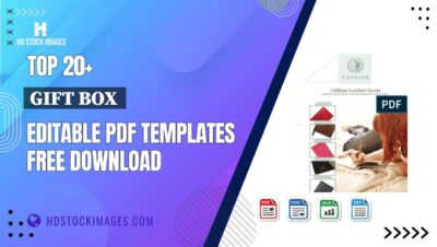 Top 20+ Gift Box  Editable PDF Templates Free Download