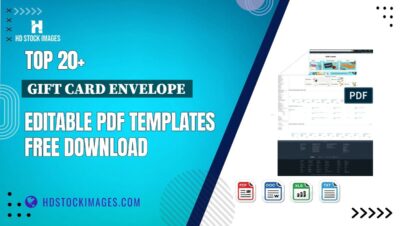 Top 20+ Gift Card Envelope  Editable PDF Templates Free Download