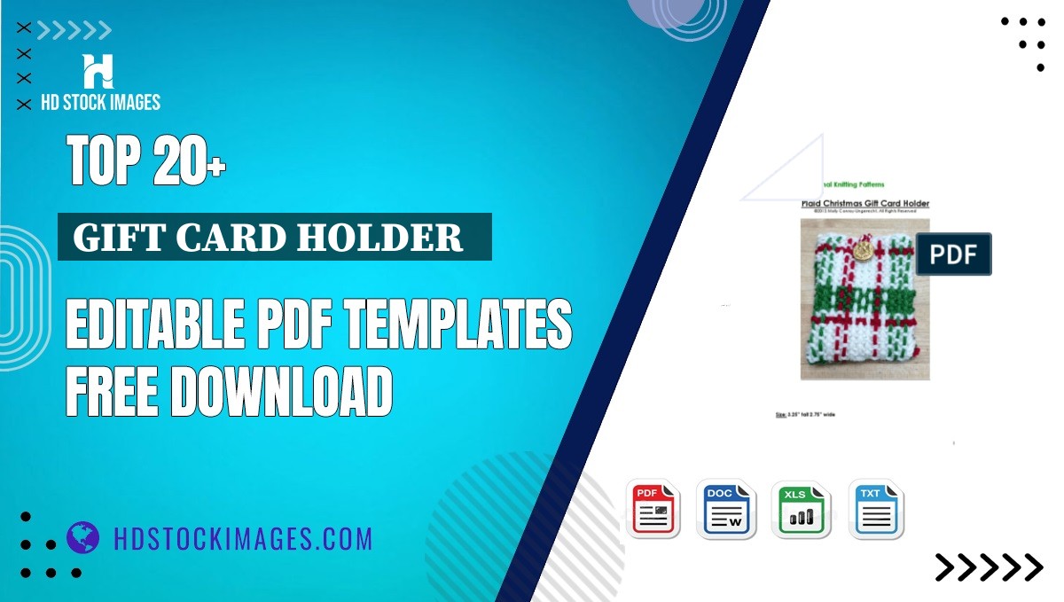 Top 20+ Gift Card Holder   Editable PDF Templates Free Download