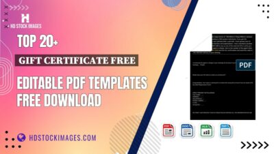 Top 20+ Gift Certificate Free Editable PDF Templates Free Download