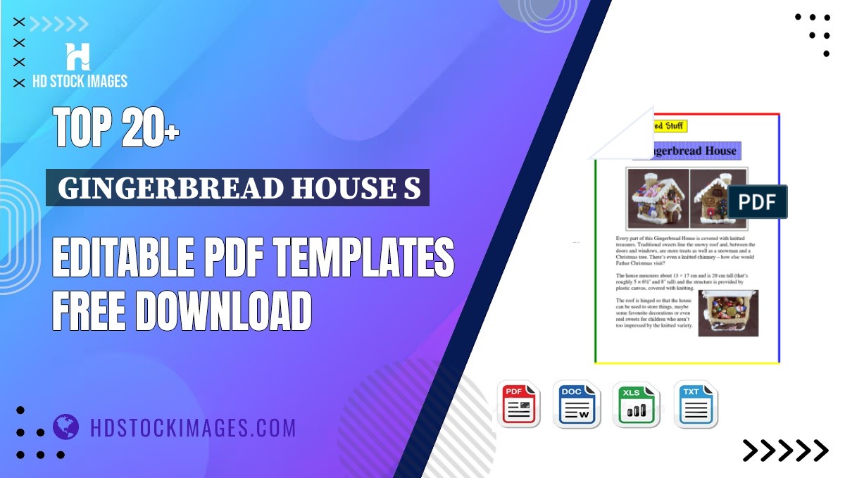 Top 20+ Gingerbread House S Editable PDF Templates Free Download