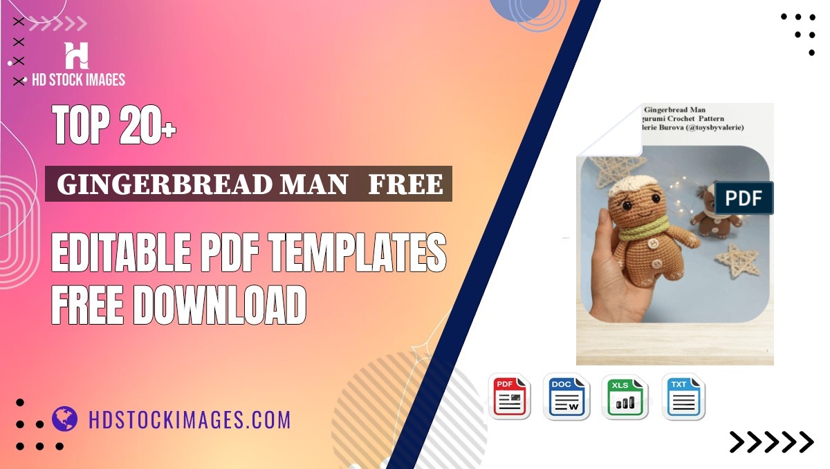 Top 20+ Gingerbread Man   Free Editable PDF Templates Free Download