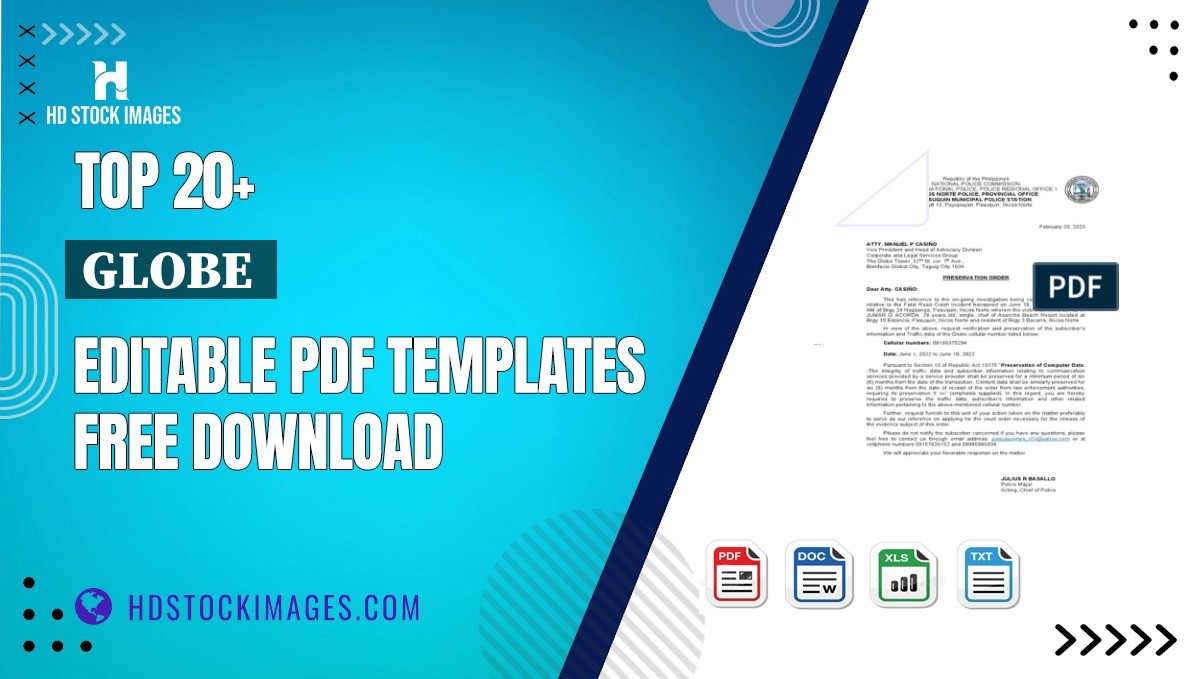 Top 20+ Globe  Editable PDF Templates Free Download