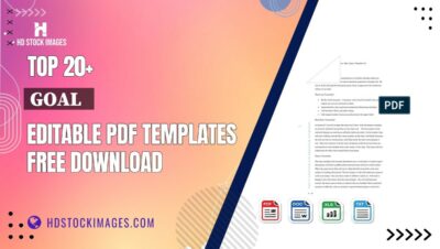 Top 20+ Goal   Editable PDF Templates Free Download