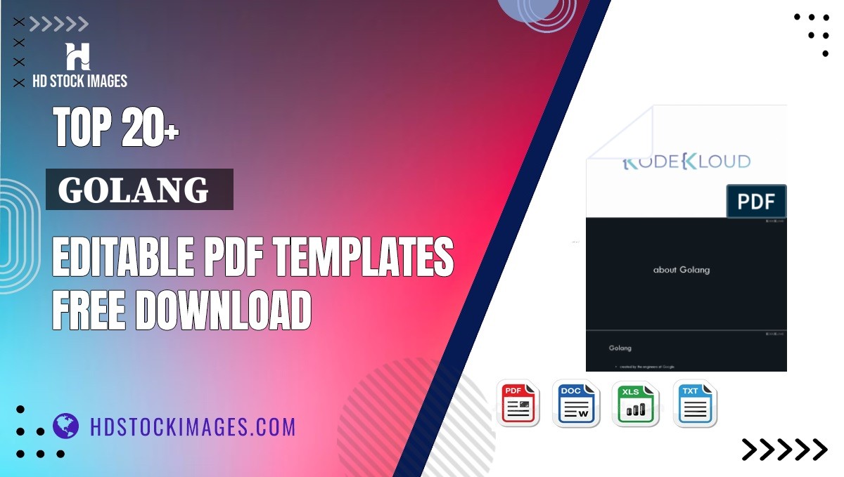 Top 20+ Golang   Editable PDF Templates Free Download
