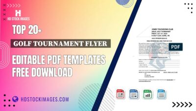 Top 20+ Golf Tournament Flyer  Editable PDF Templates Free Download