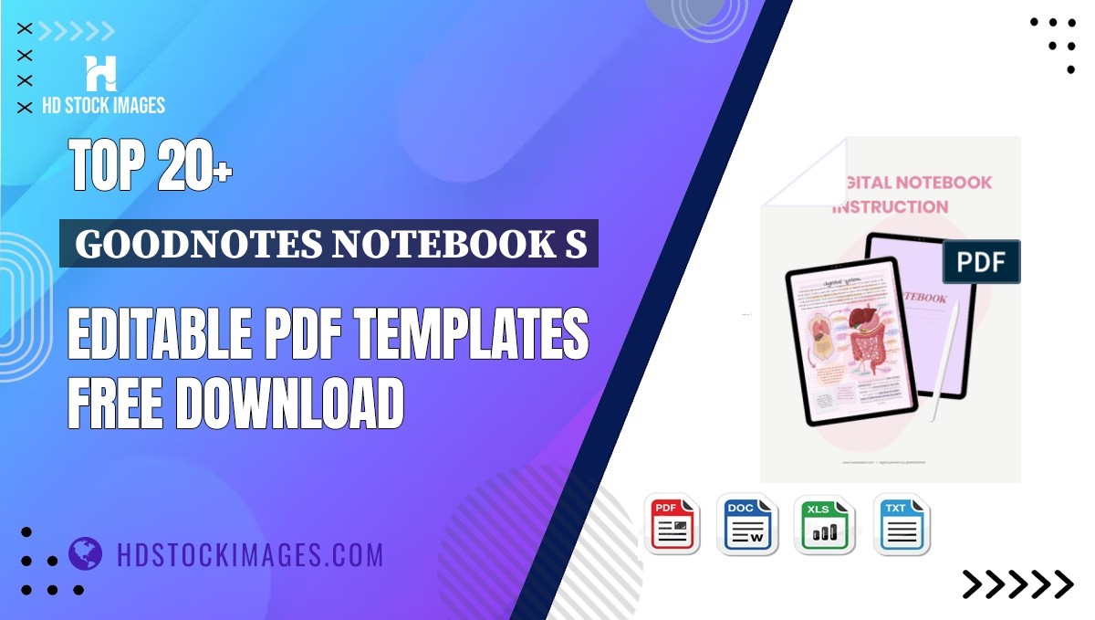 Top 20+ Goodnotes Notebook S Editable PDF Templates Free Download