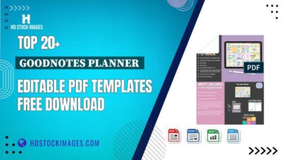 Top 20+ Goodnotes Planner  Editable PDF Templates Free Download