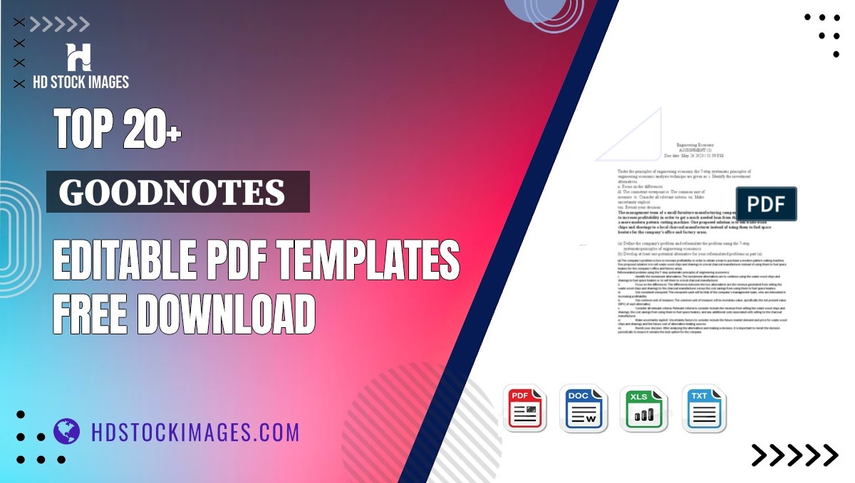 Top 20+ Goodnotes   Editable PDF Templates Free Download