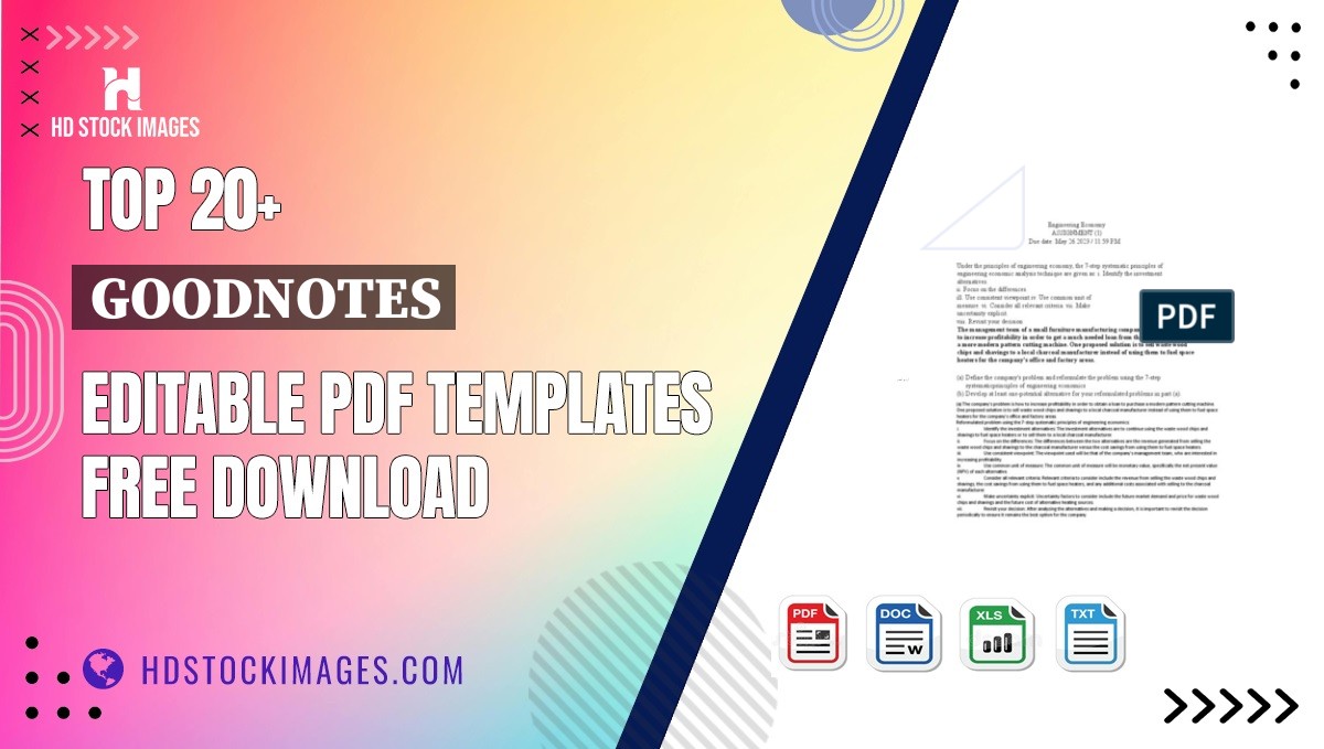 Top 20+ Goodnotes Editable PDF Templates Free Download