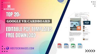 Top 20+ Google Vr Cardboard Editable PDF Templates Free Download