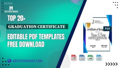 Top 20+ Graduation Certificate   Editable PDF Templates Free Download