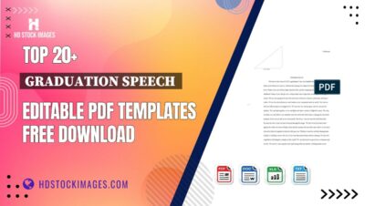 Top 20+ Graduation Speech  Editable PDF Templates Free Download