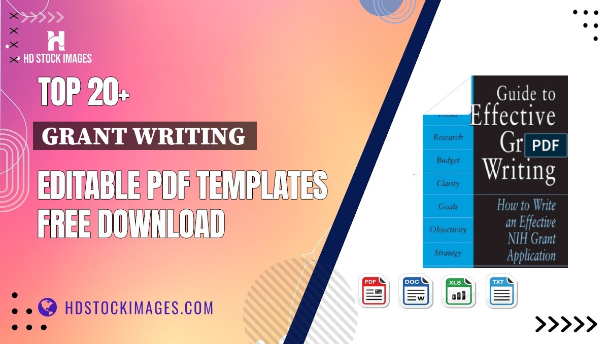 Top 20+ Grant Writing  Editable PDF Templates Free Download